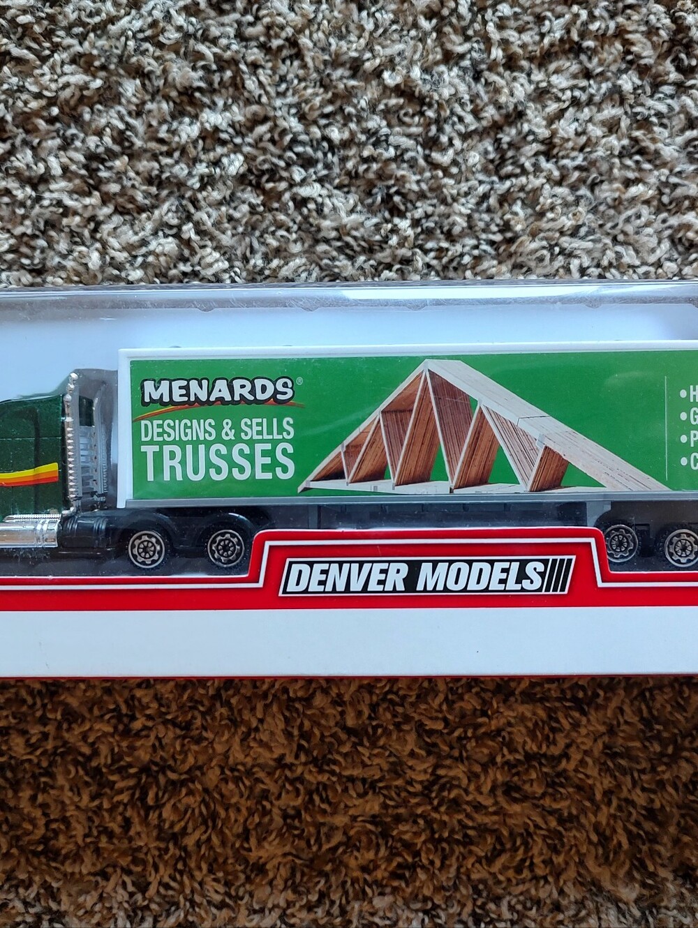 Denver Models Menards Design's and Sells Trusses Toy Truck